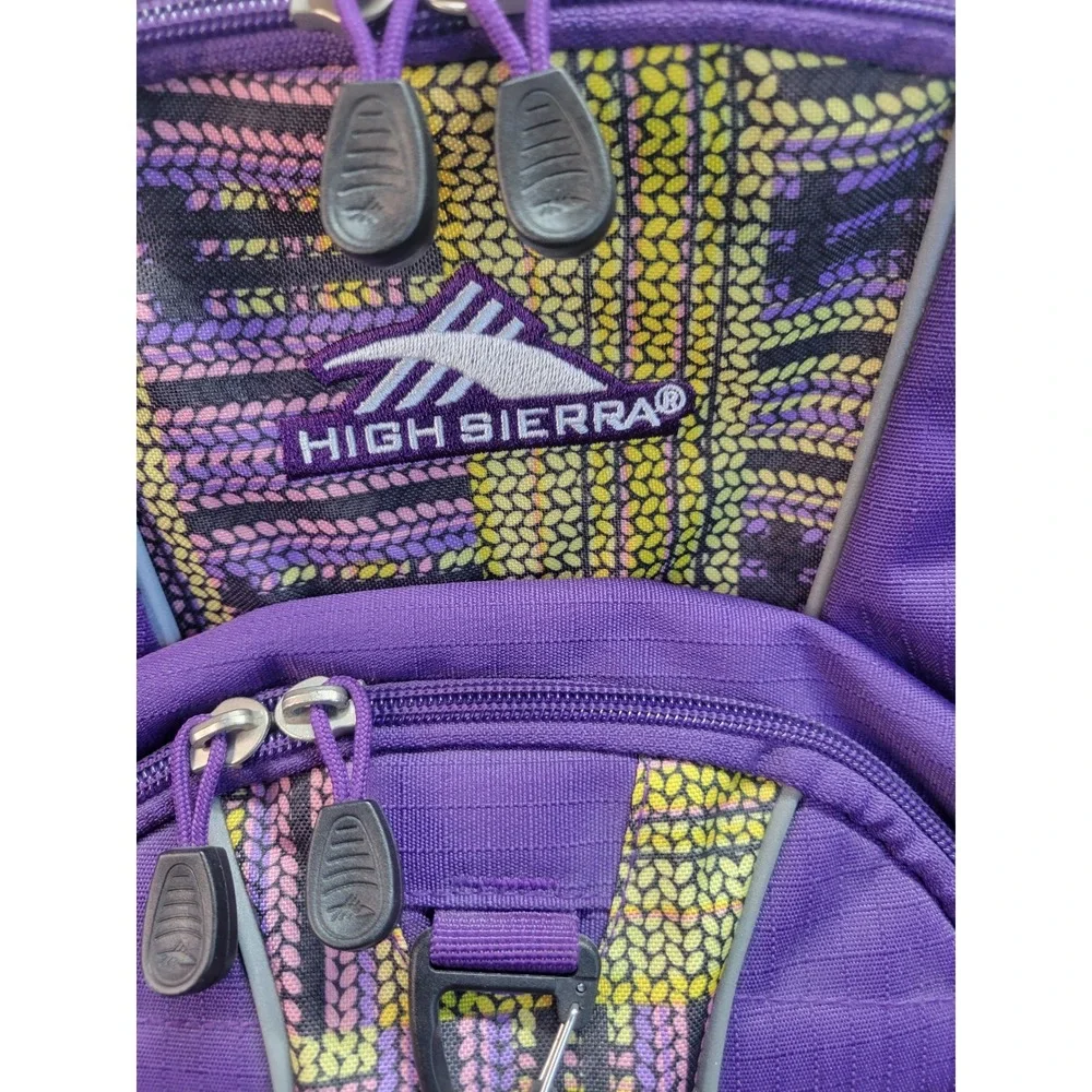 High Sierra‎ Purple Backpack Wheeled Rolling Laptop Travel School Bag